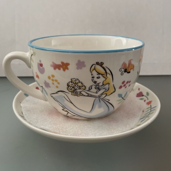 Disney Other - Alice In Wonderland Disney Rare Tea Cup and Saucer licensed Set Two Pieces NWT